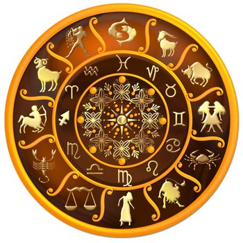 Zodiac Disc with Signs and Symbols