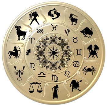 Zodiac Disc with Signs and Symbols