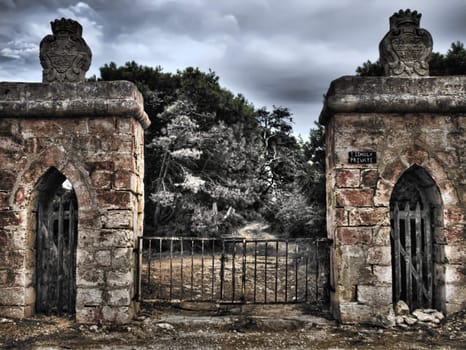 A beautiful derelict castle lying on the Wardija hilltop in Malta