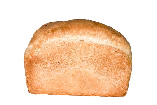 Loaf of bread isolated on white background 