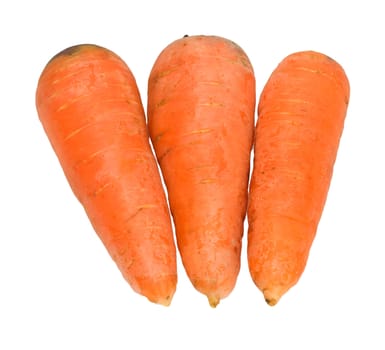 Carrots isolated on white 