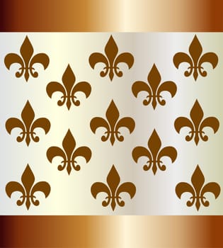 golden wallpaper with ornaments