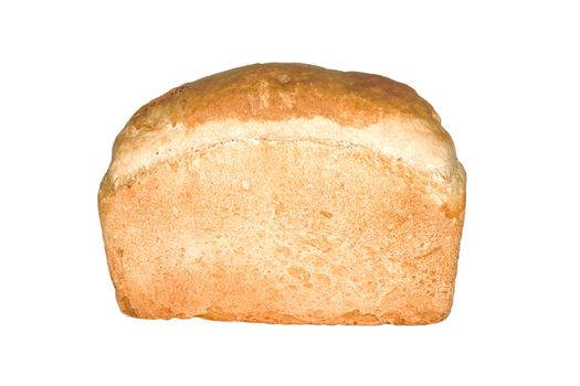 Loaf of bread isolated on white background 