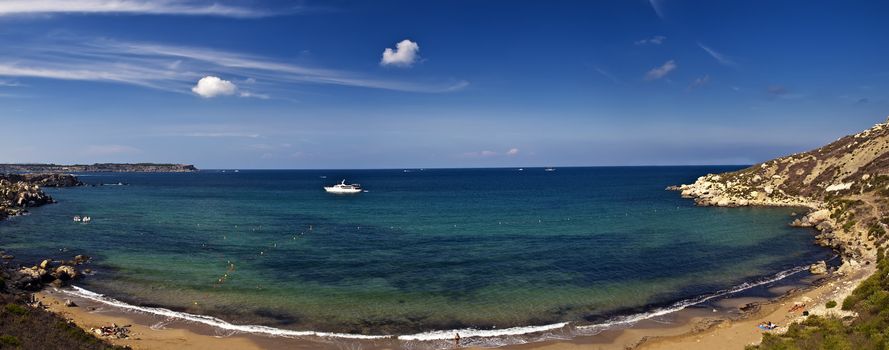 Mgiebah Bay is a beautiful and secluded bay in the North of Malta