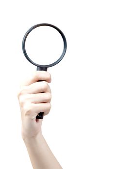 a magnifying glass hovering over as Inspection