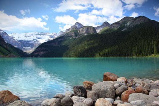 Beautiful Lake Louise located in the Banff National Park, Alberta, Canada