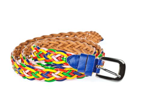 colorful belt  on white background