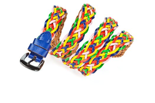 colorful belt  on white background