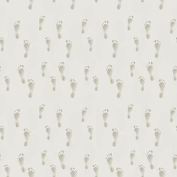 Seamless sand foot print pattern