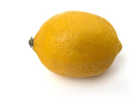 Yellow Lemon on white background