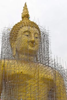 reconstruction of gold buddha