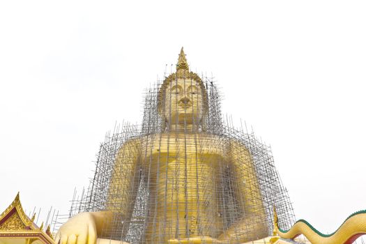 reconstruction of gold buddha