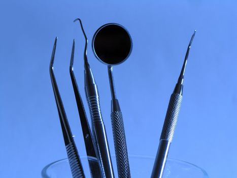 Close-up Dental Instruments