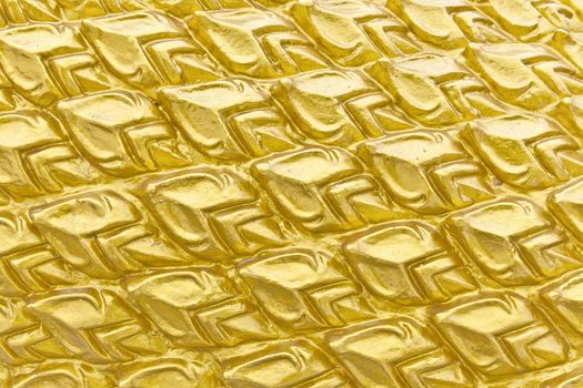Texture sculpture of Golden Dragon Scales
