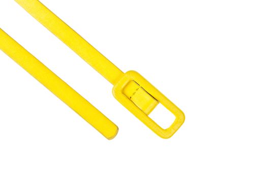 colorful yellow belt  on white background