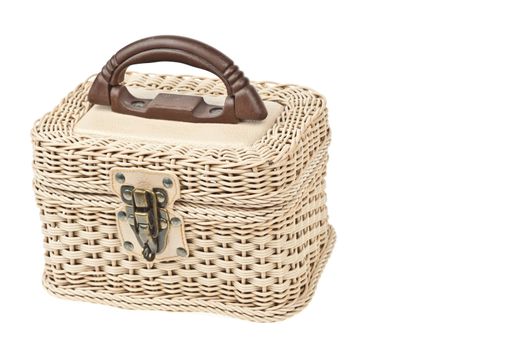 Basket, plastic wicker with protector