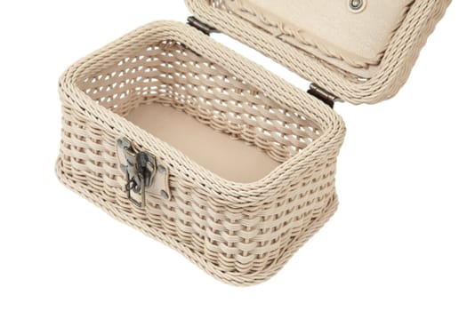 Basket, Open plastic wicker basket