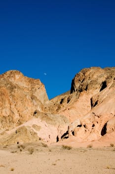 Dry rocky mountains of Death Valley National Park