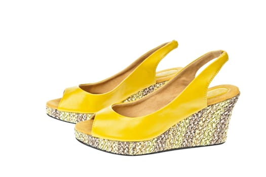 Yellow shoes, Platform for Women