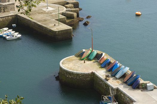 image of the boats in the marina in the Vasque Country