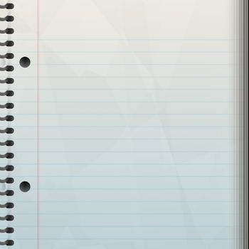 A blank notepad background - great backdrop to let your creativity loose on.  
