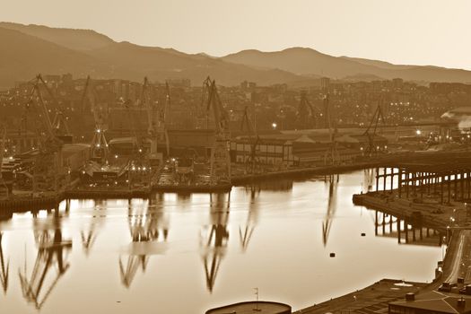 image of the heavy industry by the sea