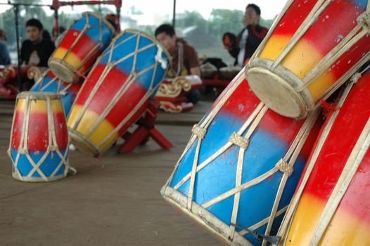 traditional percussion drum from bandung, west java-indonesia
