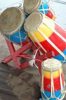 traditional percussion drum from bandung, west java-indonesia