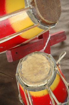traditional percussion drum from bandung, west java-indonesia