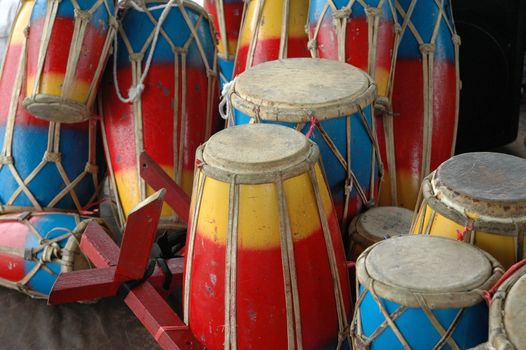 traditional percussion drum from bandung, west java-indonesia