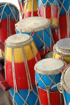 traditional percussion drum from bandung, west java-indonesia