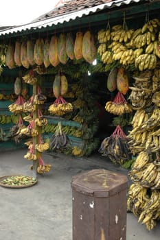 fresh banana that sold in traditional market