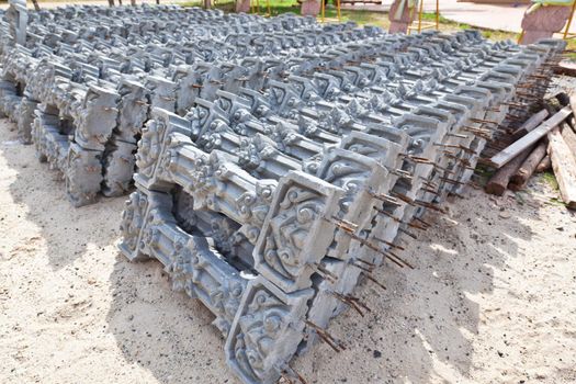 Thai culture; Fence siemens spare part equipment of construction Thai Temple