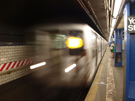 Here you can see one of the trains from the NYC Subway