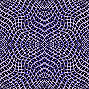 twisted steel mesh, abstract seamless texture; vector art illustration