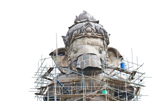 Construction,Ganesh hindu god in Thai temple