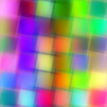 texture of diagonal blurred cubes in bright colors