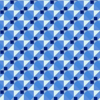 seamless texture of blocks in blue and white
