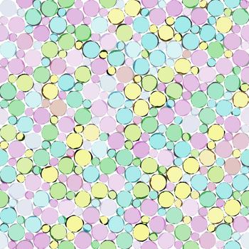 seamless texture of pastel color drawing rounds 