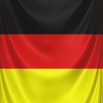 3d texture of waving national flag of Germany