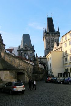 City landscape. City types, views, streets, architecture. Prague. Czech Republic.       