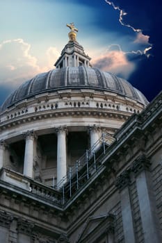 English landmark St Paul's Cathedral in London