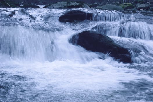 Stream in Sudety's mountains. Poland