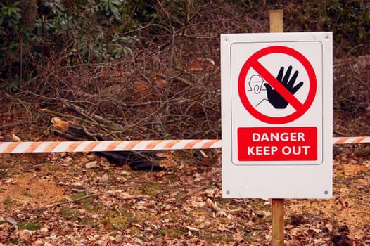 Danger Keep Out sign