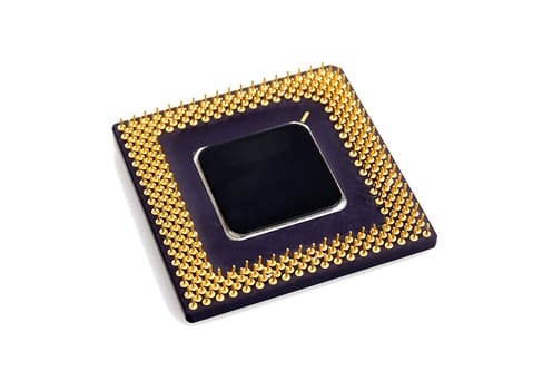 PC processor isolated over white background
