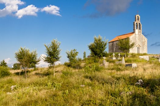 Old stones shrine on the hill near Niksic - Montenegro