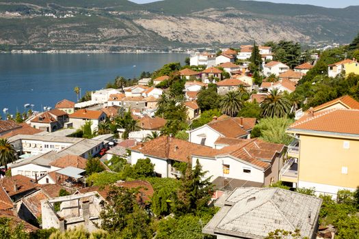View on Herceg Novi old town in Montenegro