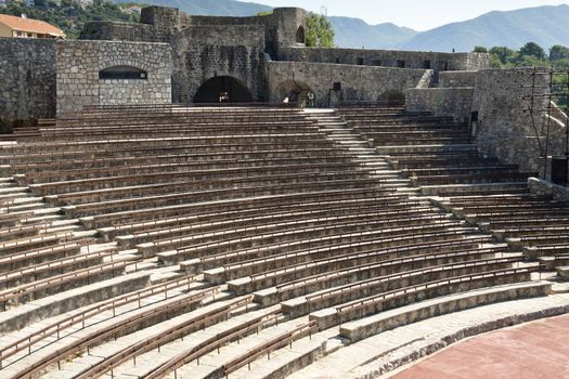 Old beauty summer theatre in Herceg Novi - Montenegro