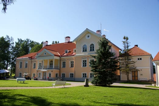 Manor in the north of Estonia. 18 century. Vihula.