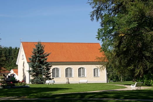 Manor in the north of Estonia. 18 century. Vihula.